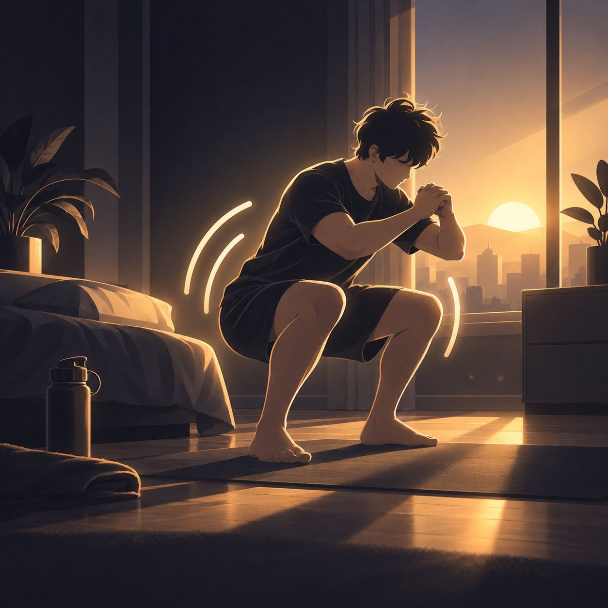 20 squats a day: what they really do every morning
